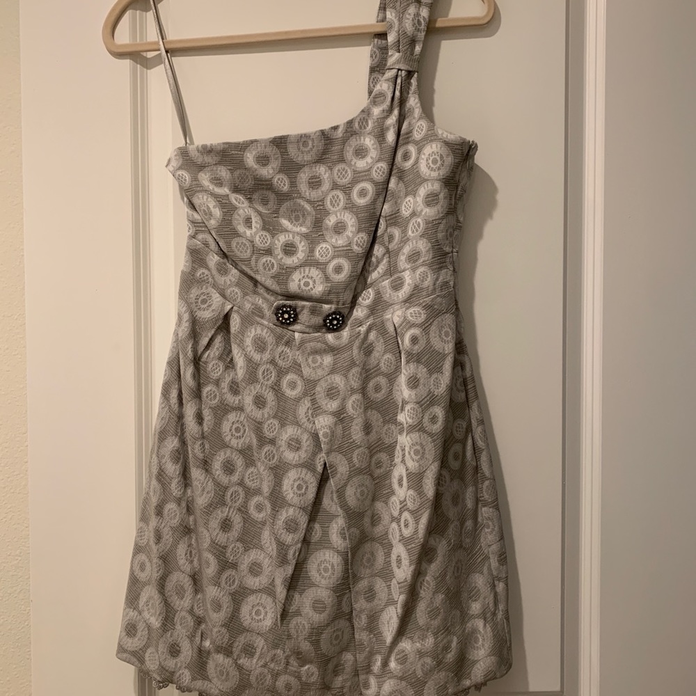 Anthropologie One Shoulder Cocktail Dress